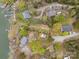 Stunning aerial view of waterfront homes and private boat docks at 1614 Fieldbrook Rd, Rock Hill, SC 29732