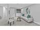 Relaxing basement area with laundry, a comfortable sofa, and stylish decor at 1614 Fieldbrook Rd, Rock Hill, SC 29732