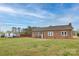 Well-maintained backyard featuring a brick house with a well-kept lawn and mature trees at 2005 Douglas Rd, Lancaster, SC 28720