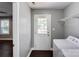 Convenient laundry area with a washer, dryer, and an exterior door for easy access at 248 Kerr Nw St, Concord, NC 28025
