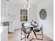 Charming dining area with a modern table, chairs, and a decorative wall art at 327 Berry St, Rock Hill, SC 29732