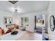 Open concept living room with natural light, modern decor, and wood flooring that provides a spacious environment at 327 Berry St, Rock Hill, SC 29732