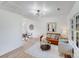 Bright living room with neutral walls, modern lighting, and stylish furniture creating a comfortable living space at 327 Berry St, Rock Hill, SC 29732