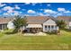 Backyard featuring an awning and a patio at 8107 Crater Lake Dr, Indian Land, SC 29707