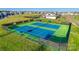Aerial view of community tennis courts; offering recreational opportunities for residents at 11207 Argosy Dr, Lancaster, SC 29707