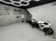 Finished garage space with epoxy flooring, workout equipment and motorcycle at 121 Irving Ave, Mooresville, NC 28117