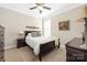 Comfortable bedroom with carpeted floors, neutral paint, and a ceiling fan at 2455 Seagull Dr # 62, Denver, NC 28037
