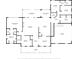 Detailed floor plan showing the layout of the main floor, including bedrooms, kitchen, and living spaces at 501 Colonels Ct, Clover, SC 29710