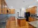 Kitchen featuring granite counters, stainless steel appliances, and wood cabinets at 501 Colonels Ct, Clover, SC 29710