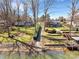 Waterfront homes with well-maintained lawns and private docks at 5064 Lynwood Rd, Sherrills Ford, NC 28673