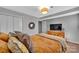 Comfortable bedroom featuring soft lighting, ample storage and appealing decor elements at 5064 Lynwood Rd, Sherrills Ford, NC 28673