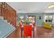 Bright dining room with sliding glass doors providing natural light and access to the outdoors at 5064 Lynwood Rd, Sherrills Ford, NC 28673