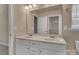 Bathroom featuring a double sink vanity and well-lit mirror at 530 Silers Bald Dr, Fort Mill, SC 29715