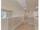 Second-floor hallway with carpet and neutral walls, offering a view to the outside at 530 Silers Bald Dr, Fort Mill, SC 29715