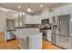 Modern kitchen with stainless steel appliances and white cabinets at 530 Silers Bald Dr, Fort Mill, SC 29715