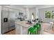 Contemporary kitchen with stainless steel appliances, granite countertops, and seating at the island at 537 Trading Post Ln, York, SC 29745