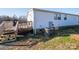 Exterior of home with wooden deck, siding, well-maintained lawn, and central air unit at 5448 Bill Sain Rd, Vale, NC 28168