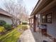 Charming outdoor space featuring a covered patio and lush greenery, ideal for relaxation at 6200 Summertree Ln, Charlotte, NC 28226
