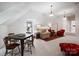Open living room design features a dining area and cozy seating arrangement at 6403 Amos Smith Rd, Charlotte, NC 28214