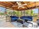 Relaxing screened-in patio with comfortable seating and wooded views at 11416 Leadenhall Ln # 22, Charlotte, NC 28262