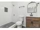 Stylish bathroom featuring a tiled shower, updated vanity and modern fixtures at 1156 9Th St, Lancaster, SC 29720