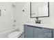 Modern bathroom featuring a shower, vanity, modern fixtures and updated toilet at 1156 9Th St, Lancaster, SC 29720