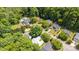 Overhead shot captures a leafy neighborhood with tree-lined streets and peaceful residential properties at 1286 Saint Katherines Way, Rock Hill, SC 29732