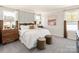 Relaxing bedroom with neutral tones, plush bedding, and abundant natural light at 313 Alden Ct, Shelby, NC 28152