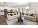 Open-concept living room with comfortable seating, natural light, and seamless flow to the kitchen at 313 Alden Ct, Shelby, NC 28152