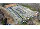 Aerial view of a well-planned community with townhouses and ample parking at 3931 Newhall Nw Dr, Hickory, NC 28601