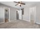 Bedroom with natural light, ceiling fan, and closets at 3931 Newhall Nw Dr, Hickory, NC 28601