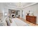 Bright main bedroom features trey ceilings, fireplace sitting room, and hardwood floors at 4354 Persimmon Rd, Lancaster, SC 29720