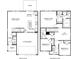 Detailed floor plan showcases the layout of the first and second floors at 5013 Poplin Vly, Cherryville, NC 28021
