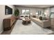 Comfortable living room featuring modern furniture and an open layout at 5013 Poplin Vly, Cherryville, NC 28021