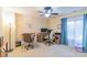 Bright office space featuring dual workstations and large windows at 552 Montgomery Dr, Rock Hill, SC 29732