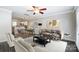 Comfortable living area showcasing sleek flooring, contemporary furniture and an open floor plan at 1224 Green Oaks Ln # I, Charlotte, NC 28205
