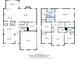 Detailed floorplan showcasing the layout of this home's first and second floors at 4095 Harmattan Dr, Denver, NC 28037
