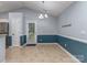 Bright dining area with modern lighting and easy access to the outdoor area at 4677 Arthur Way, Rock Hill, SC 29732