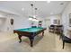 Finished basement rec room featuring a billiards table at 5059 Saint Clair St, Fort Mill, SC 29715