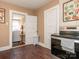 Efficient kitchen provides access to the laundry room and is equipped with a modern oven and laminate countertops at 707 Oakshade Ave, Kannapolis, NC 28083