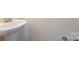 Close up of a pedestal sink and faucet in a half bath at 104 Kentmore Dr, Waxhaw, NC 28173