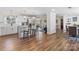 Open floor plan with kitchen, dining area and living space; ideal for entertaining at 2052 10Th Street Nw Pl, Hickory, NC 28601