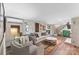 Finished living room featuring a fireplace, recessed lighting, and a walkout exit at 2052 10Th Street Nw Pl, Hickory, NC 28601