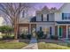 Charming townhome featuring a brick and siding exterior, complemented by lush landscaping and a welcoming walkway at 2249 Cigar Ct, Charlotte, NC 28273