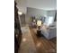 Spacious living room with tile foyer, wood floors, neutral colors, and stylish furnishings at 319 Vista Grande Cir, Charlotte, NC 28226