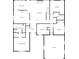 Detailed floor plan showcasing the layout of the home including the primary suite, kitchen, and living spaces at 3865 Granite St, Terrell, NC 28682