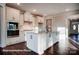 Stylish kitchen boasts a center island, stainless steel appliances, and ample storage at 4009 Grace Pointe Dr # 101, Indian Trail, NC 28079