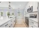 Bright kitchen with modern appliances, a central island, and an open layout, perfect for cooking and entertaining at 402 Walker St, Kannapolis, NC 28081