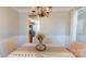 Dining room with chandelier and wainscoting at 504 Galesburg Dr, Monroe, NC 28110