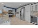 Kitchen with white cabinets, granite countertops, stainless steel appliances at 6117 Brace Rd, Charlotte, NC 28211
